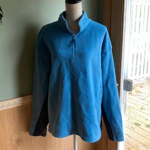 Old Navy blue & navy 1/4 zip fleece